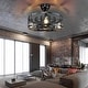 preview thumbnail 5 of 20, Cage Ceiling Fan with Light and Smart Control for Bedroom, Farmhouse 20 inches