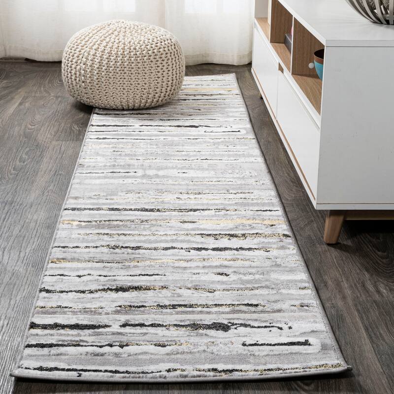 JONATHAN Y Timeworn Modern Stripe Area Rug