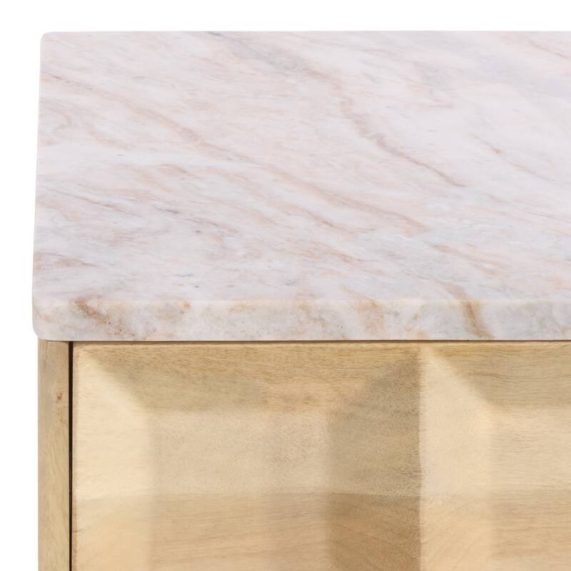SAFAVIEH Couture Paxter Marble Top Nightstand