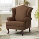 preview thumbnail 23 of 119, 31" W Modern Upholstered Linen Wing Back Accent Chair with Rolled Arm Brown-Linen
