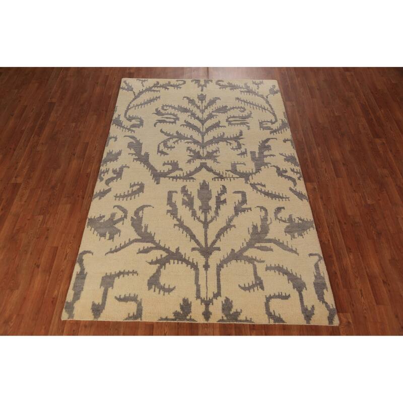 Moroccan Oriental Area Rug Handmade Wool Carpet - 5'1" x 7'11"