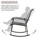 preview thumbnail 6 of 5, Futzca 3 Piece Outdoor Rocking Bistro Set - N/A