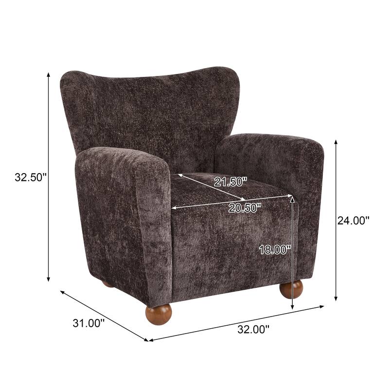 Christopher Knight Home - Eulalia Wingback Boucle Armchair