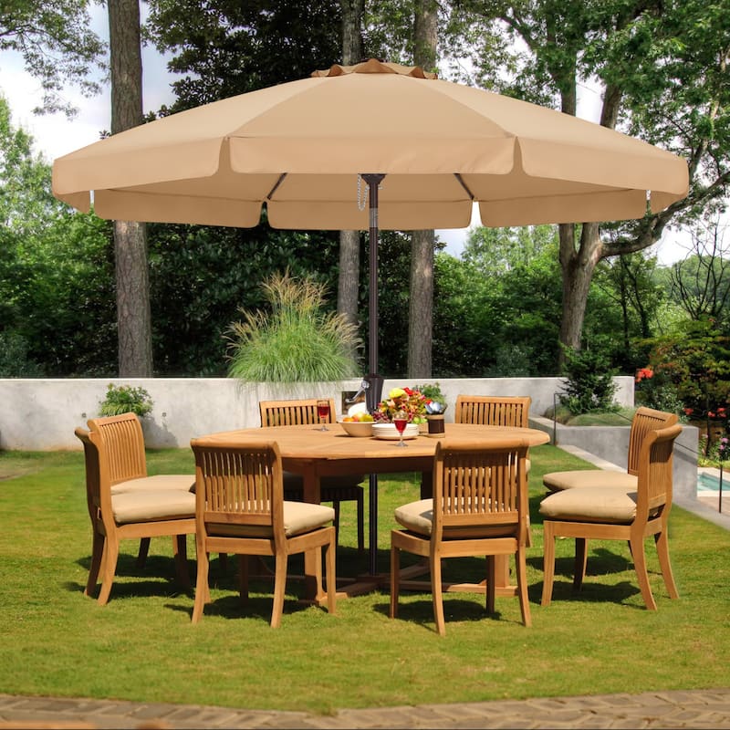 ABCCANOPY 10FT Outdoor Table Market Umbrella Tilt and Crank for Garden