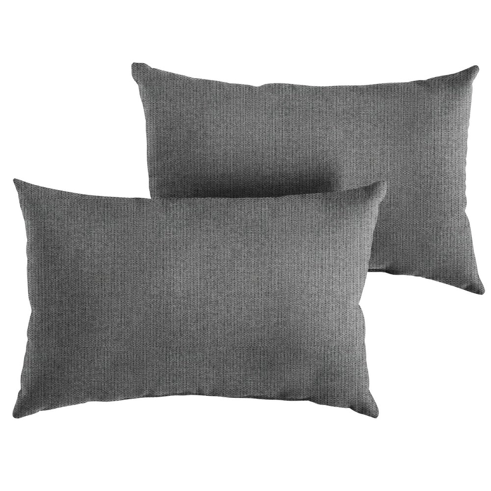 Sunbrella Textured Indoor/Outdoor Knife Edge Pillow (Set of 2)