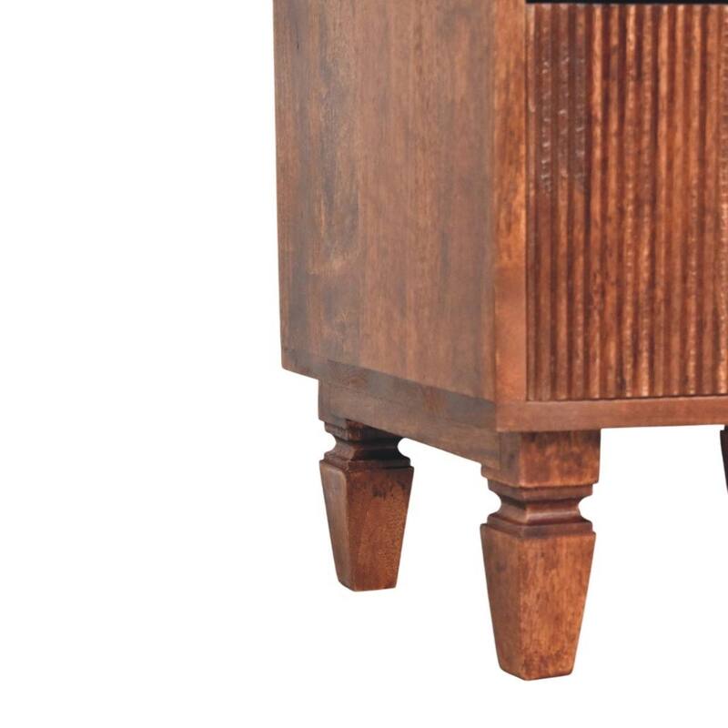 Solid Wood Harper Nightstand,Brown