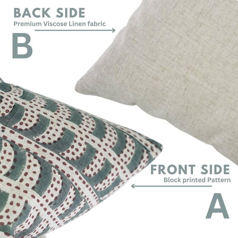 Fabdivine Linen Handmade Fall Decor 24x24 Pillow Cover Gray, Garud