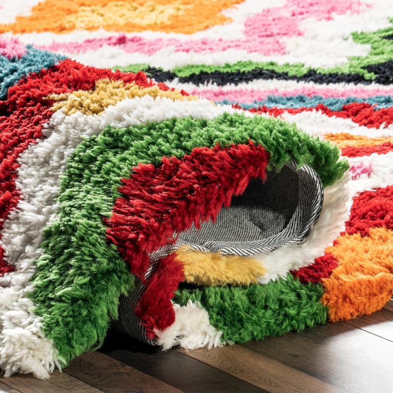 Nuloom Handmade Carnival Abbey Shaggy Area Rug