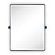 preview thumbnail 69 of 126, TEHOME Woodvale Rectangle Vertical Metal Wall Mirrors