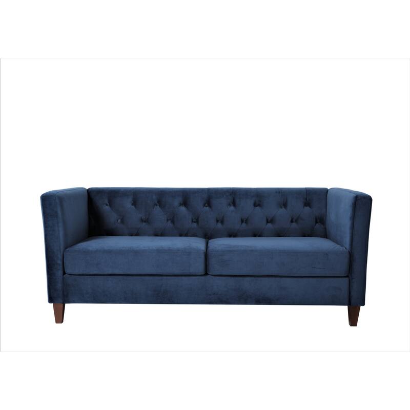 Lisette 73.3'' Velvet Square Arm Sofa