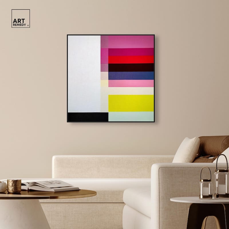Quadratic Composition Canvas by Art Remedy