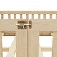 preview thumbnail 14 of 12, Natural Full Size Pine Floor Bed with Guardrails & Door