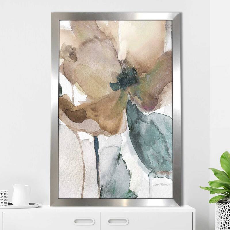 "Watercolor Poppy I" by Carol Robinson Print on Acrylic