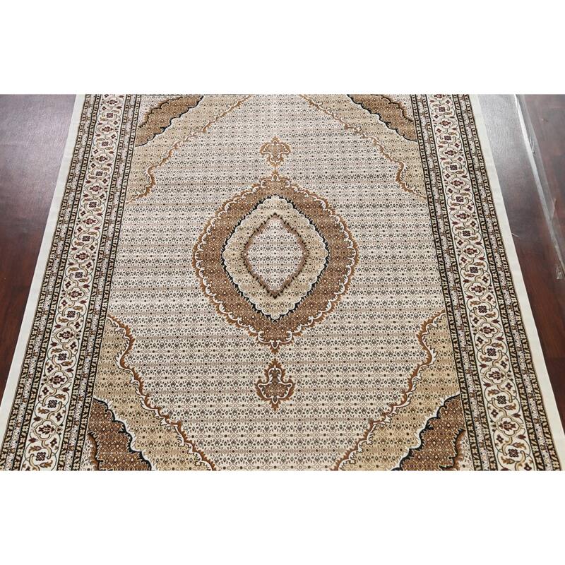 Geometric Tabriz Mahi Turkish Traditional Area Rug Oriental Carpet