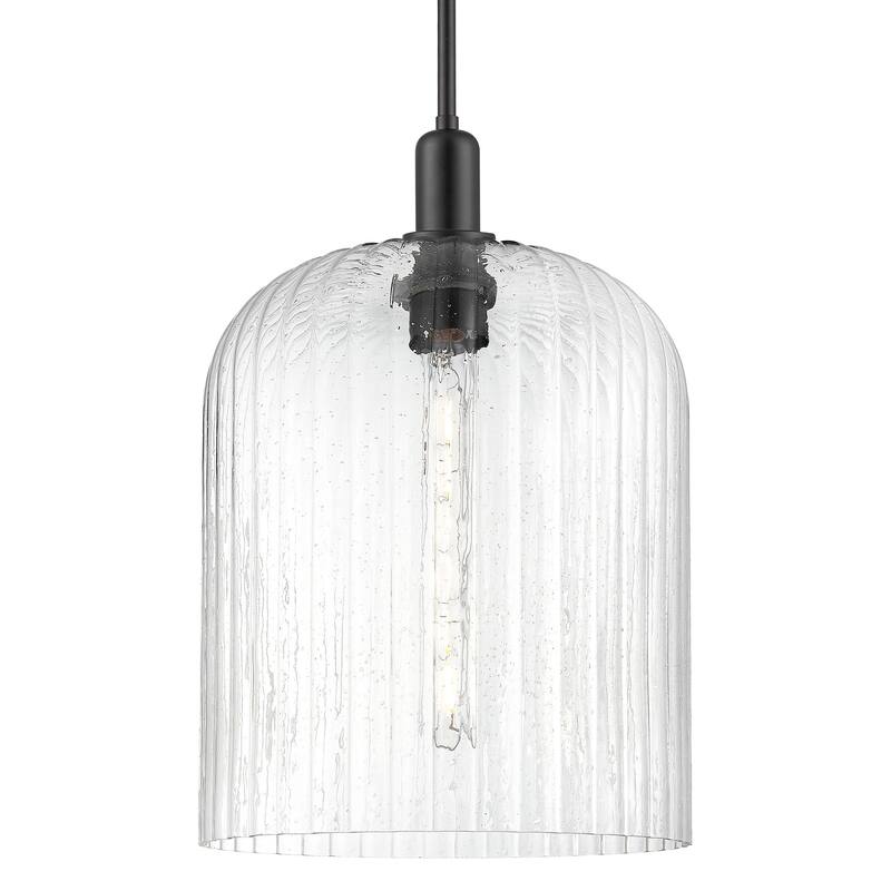 Innovations Lighting 716-1S-G559-12SDY Bridal Veil 12" Wide Pendant - Matte Black