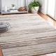 preview thumbnail 2 of 11, Martha Stewart by SAFAVIEH Dubica Rustic Stripe Wool Rug 4' x 6' - Natural/Beige - Rectangle