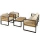 preview thumbnail 31 of 32, 4 Pieces Outdoor Furniture Sofa for 5 Person Conversation Set
