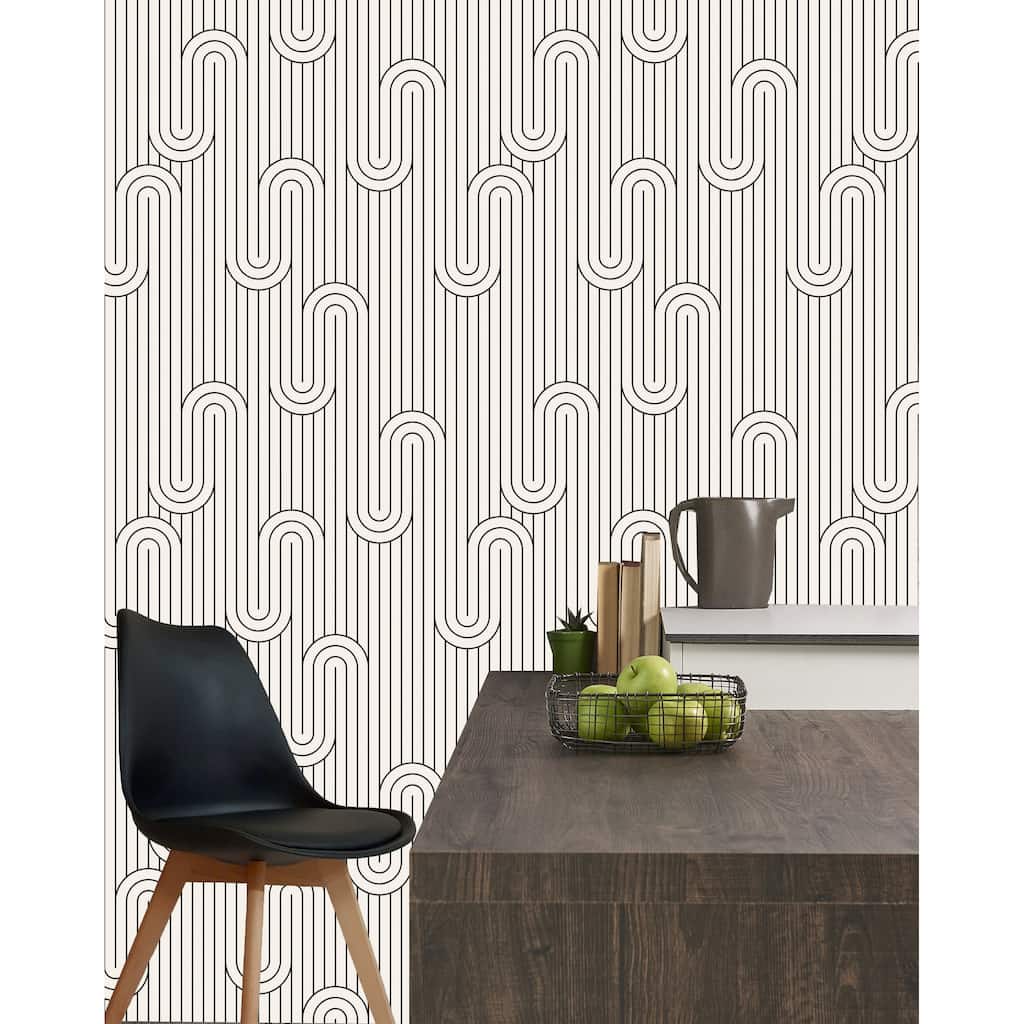 Boho Geometric Shapes Wallpaper Peel and Stick
