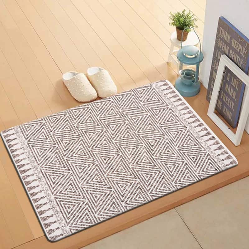 World Rug Gallery Contemporary Geometric Anti-Fatigue Standing Mat