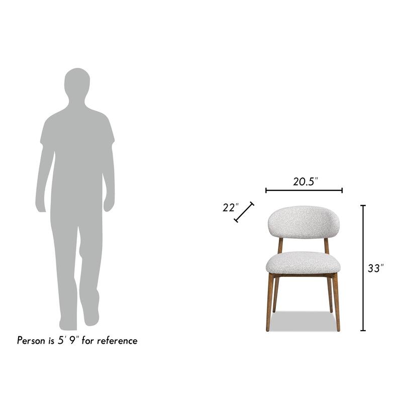Jennifer Taylor Home Locke 20.5" Upholstered Dining Chair