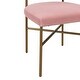 preview thumbnail 4 of 5, Silver Orchid Paola Blush Velvet Chair