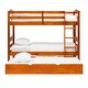 preview thumbnail 36 of 79, Walker Edison Solid Wood Twin Size Bunk Bed with Trundle