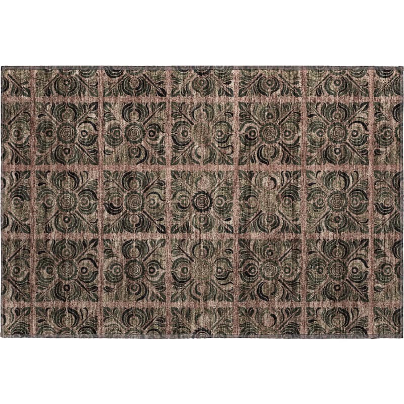 Premium Washable Super Soft Mosaic Panel Mayfield Rug
