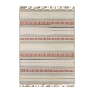 7' x 10' Multi-color Striped Outdoor Rug - Bed Bath & Beyond - 36061151