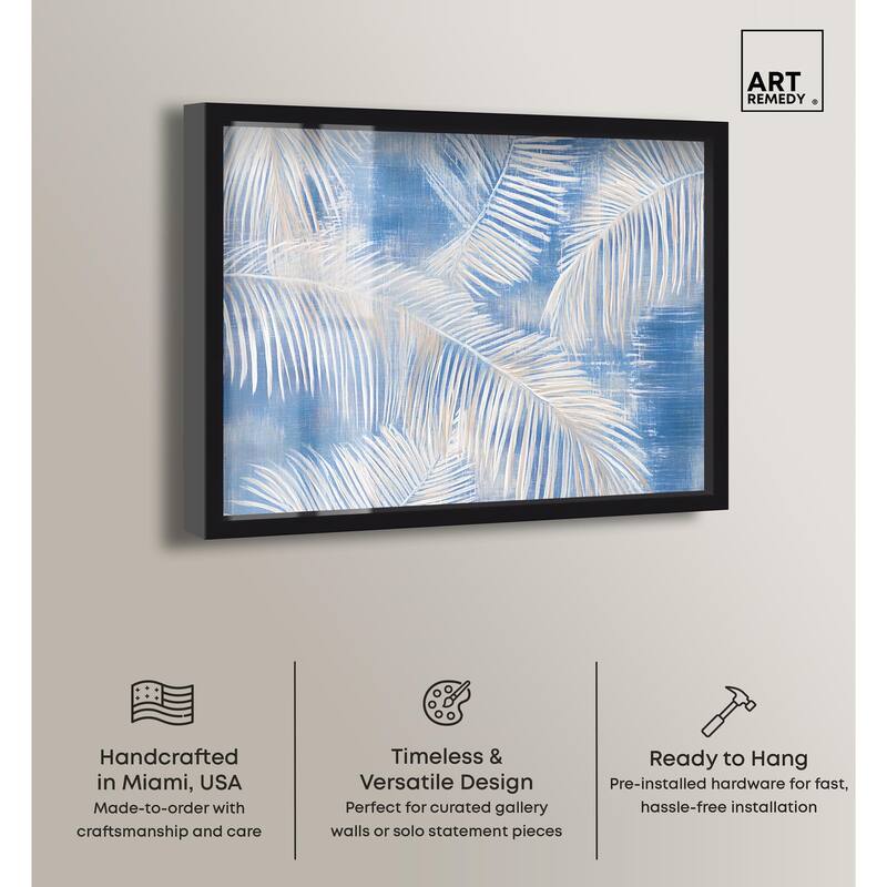Sky Palm Silhouettes Shadowbox by Art Remedy