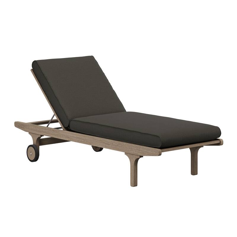 Saratoga Outdoor Patio Teak Chaise Lounge Chair