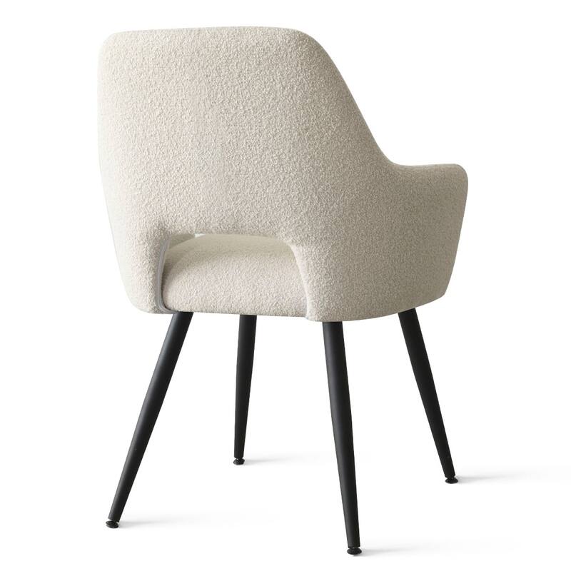 Boucle Upholstered Arm Chair(Set of 2)