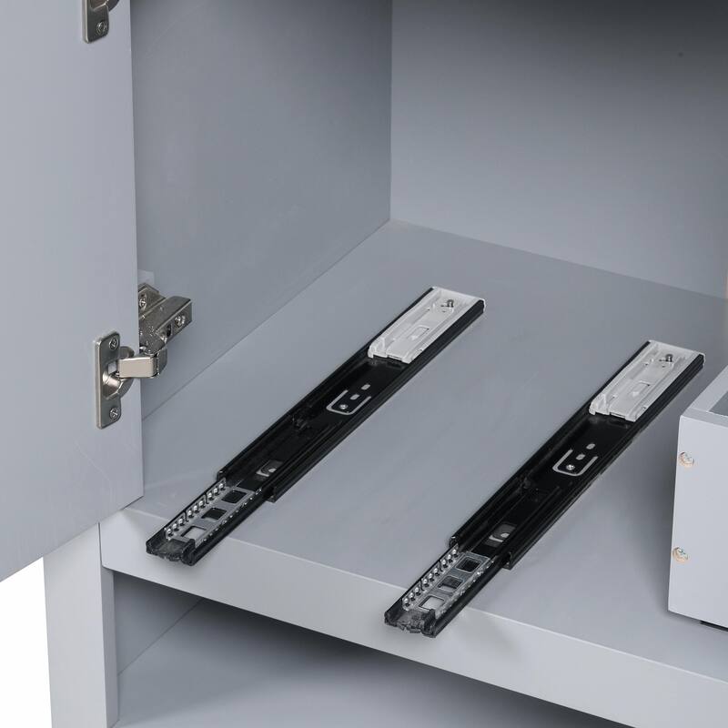 30" Bathroom Vanity with Sink, Multi-functional Cabinet with Doors and Drawers