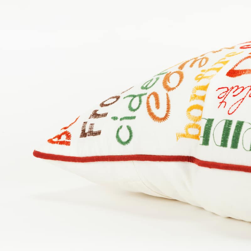 Rizzy Home Autumn Words Throw Pillow Cover