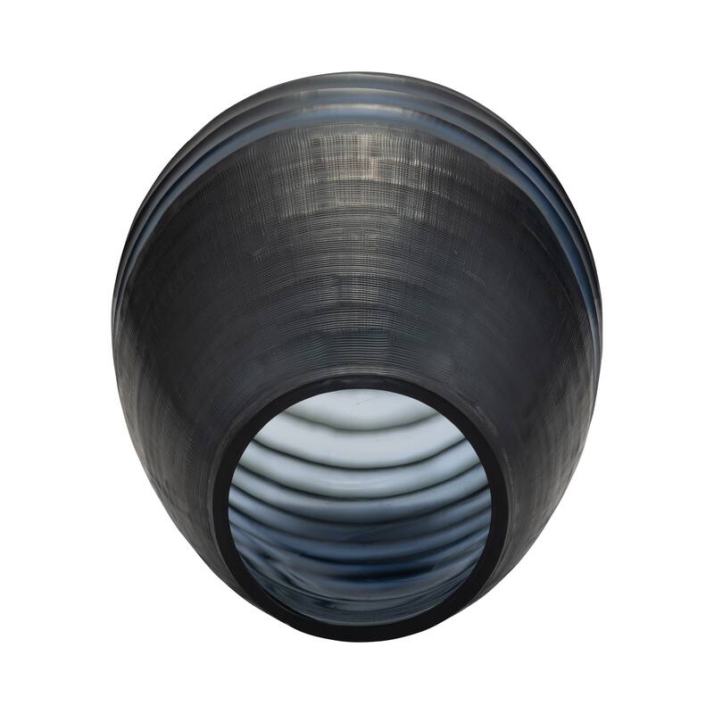 Sagebrook Home Ceramic Vase, Soothing Blue, Medium Size, Decorative Vases, Perfect for Modern Living Spaces