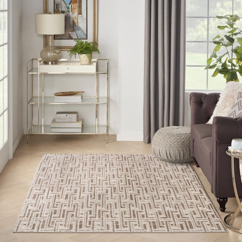 Nourison Serenity Home Indoor Geometric Area Rug