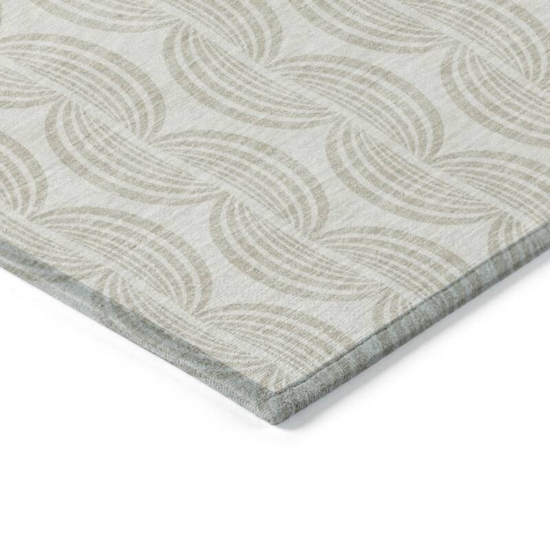 HomeRoots Ogee Transitional Rectangle Outdoor Rug