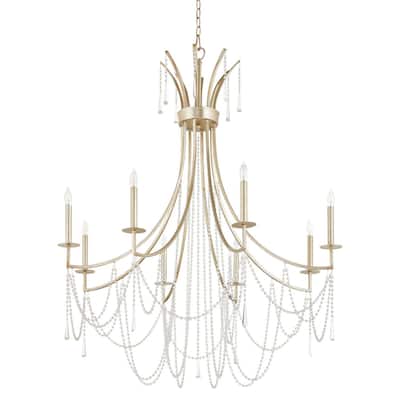 Quorum International 628-8 Malin 8 Light 40" Wide Crystal Empire