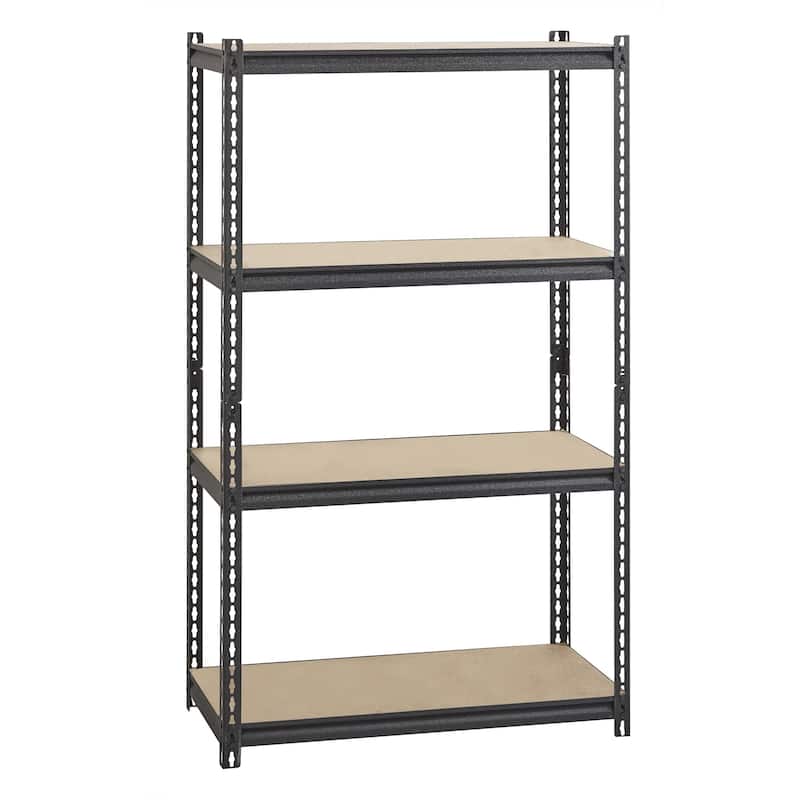 Iron Horse 2300 lb Riveted Shelving, 4 or 5 Shelf Black - Black