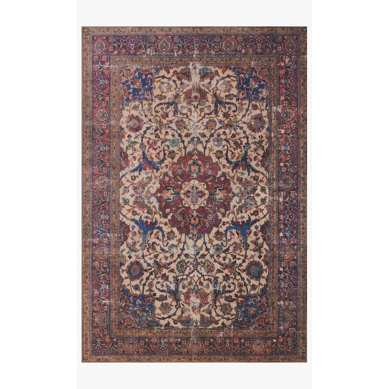 Alexander Home Tremezzina Printed Vintage Grand Medallion Boho Rug