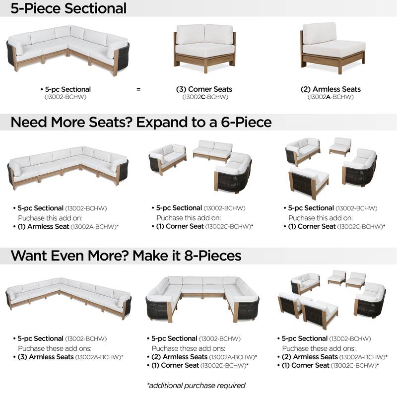 Stratton Armless Outdoor Chair With Sunbrella® Cushions