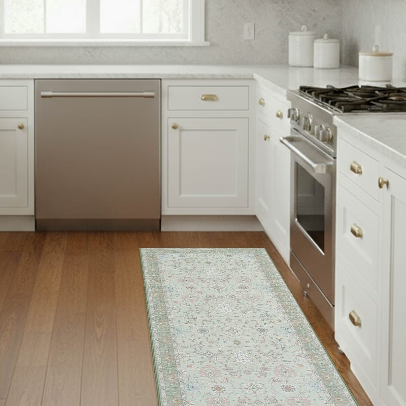 Laura Ashley Imagine Printed Chenille Washable Non-Slip Rugs