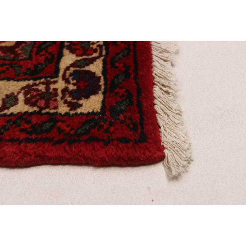 ECARPETGALLERY Hand-knotted Andelz Red Wool Rug - 2'11 x 9'6