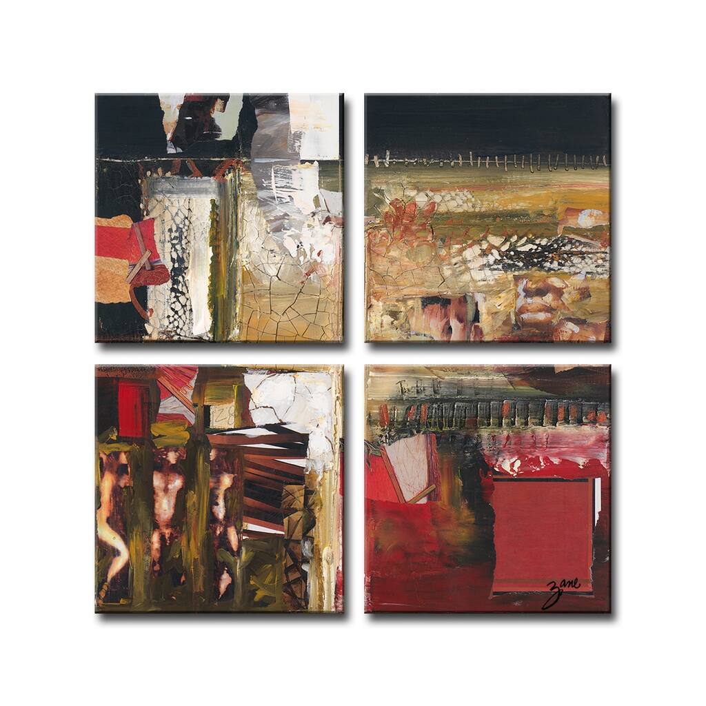 Abstract XXVI' Wrapped Canvas Wall Art Set