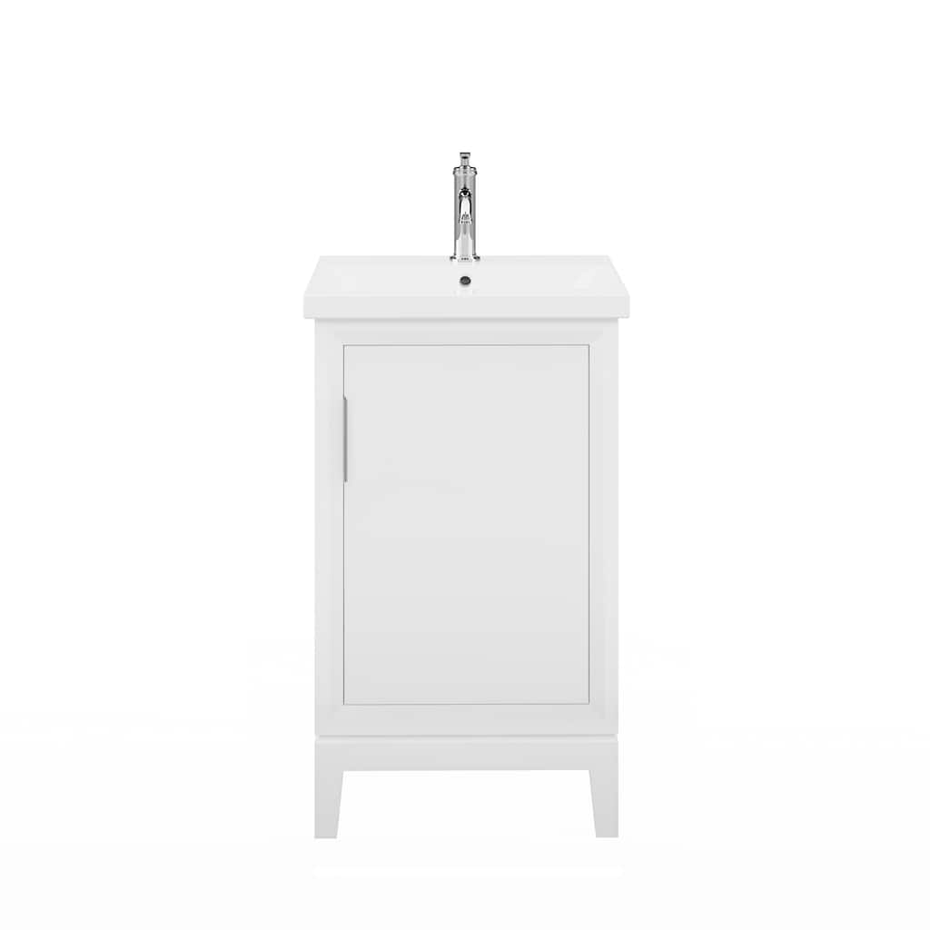 Elsa 20 In. Ceramic Sink Top Vanity with Single Faucet