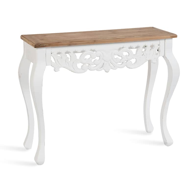 Kate and Laurel Antonella Wood Console Table - 38x13x30 - 38x13x30 - Rustic Brown