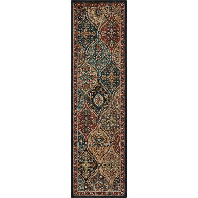 Nourison Nourison 2020 Bordered Area Rug - 2'3" x 8' Runner - Multicolor - Rectangle