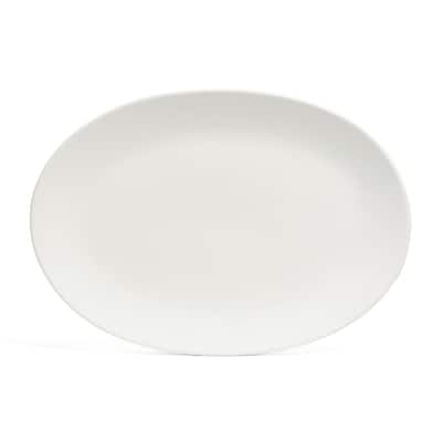 over&back Coupe Semi Matte Stoneware Oval Serving Platter