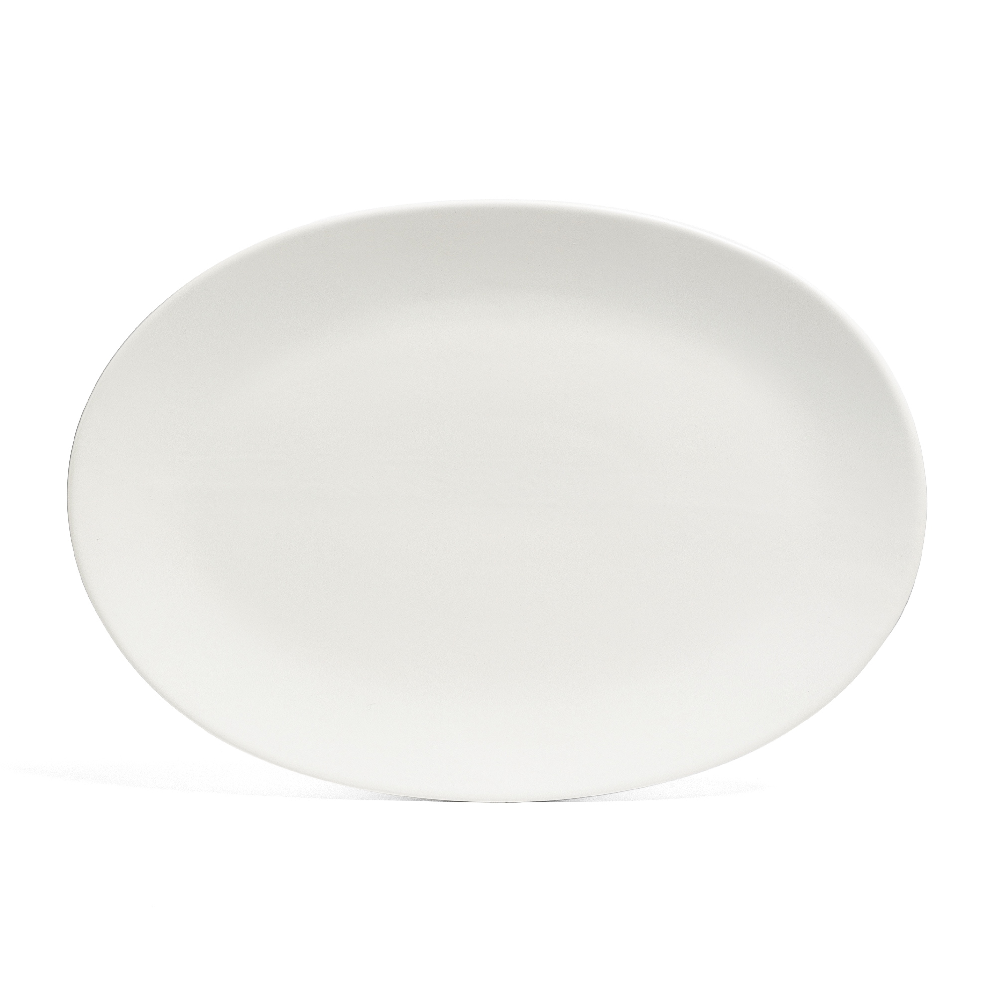 over&back Coupe Semi Matte Stoneware Oval Serving Platter