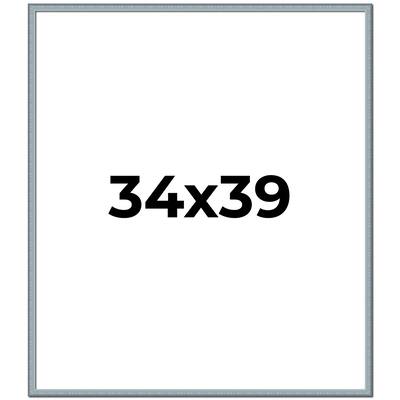 34x39 Frame Rustic Sky Blue Solid Wood Picture Frame | 0.75 Inch