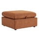 preview thumbnail 21 of 179, Mia Oversized Modular Sectional Fabric Sofa Terracotta-Ottoman only